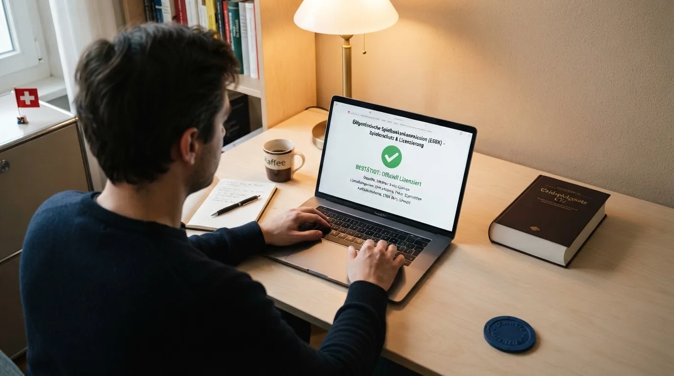 Amtliches Schreiben mit Stempel auf einem Schreibtisch neben einem Gesetzbuch — beste online casinos echtgeld