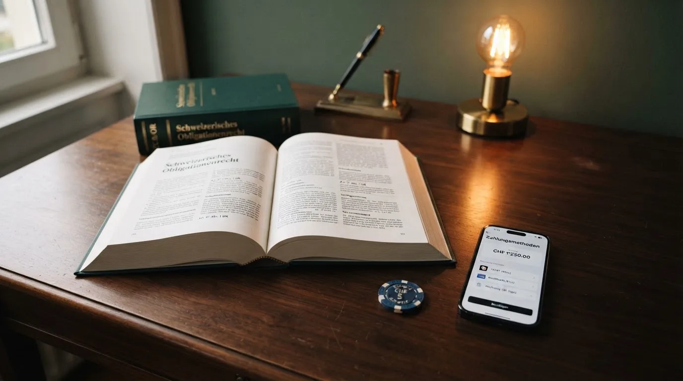 Amtliches Schreiben mit Stempel auf einem Schreibtisch neben einem Gesetzbuch — online casino bonus ohne einzahlung sofort