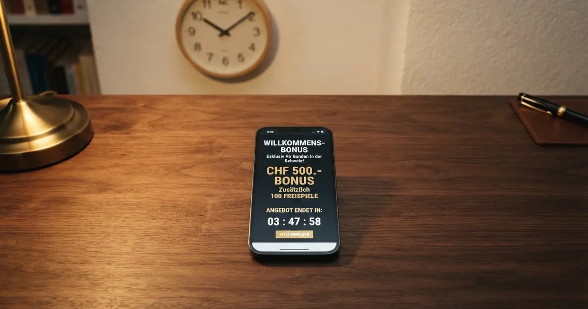 Bildschirm mit Bonusbedingungen, Einsatztabelle und einer Uhr im Hintergrund — online casino einzahlungsbonus